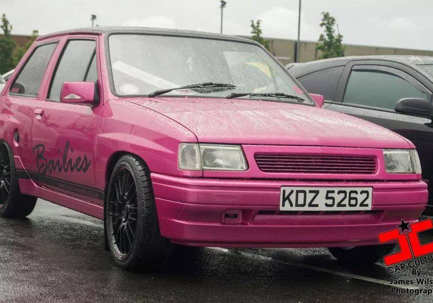 Bailies Auto Refinishers Pink Car